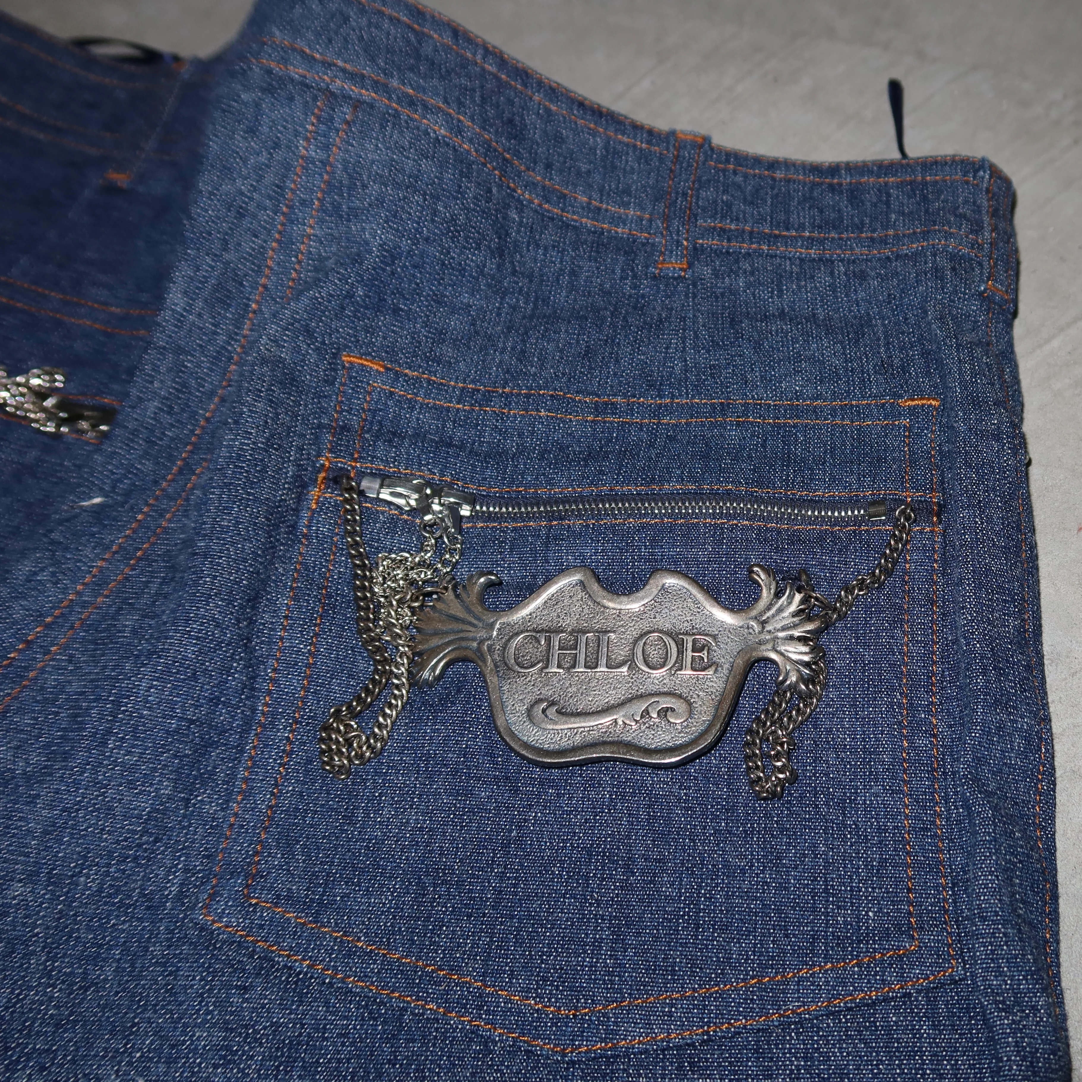Chloé AW2001 Dark Wash Jeans - Image 7