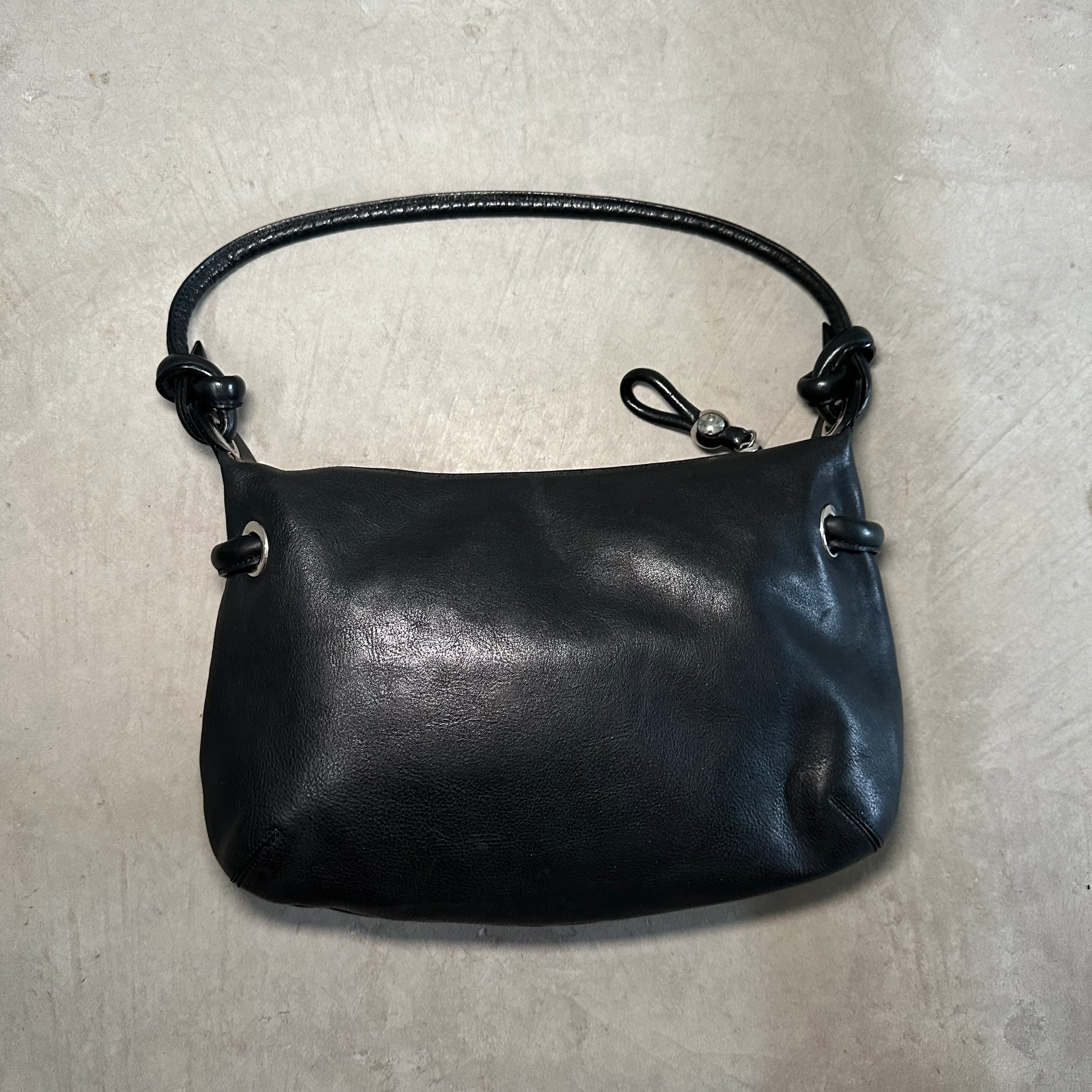 Chloe Black Leather Knots Bag - Image 5