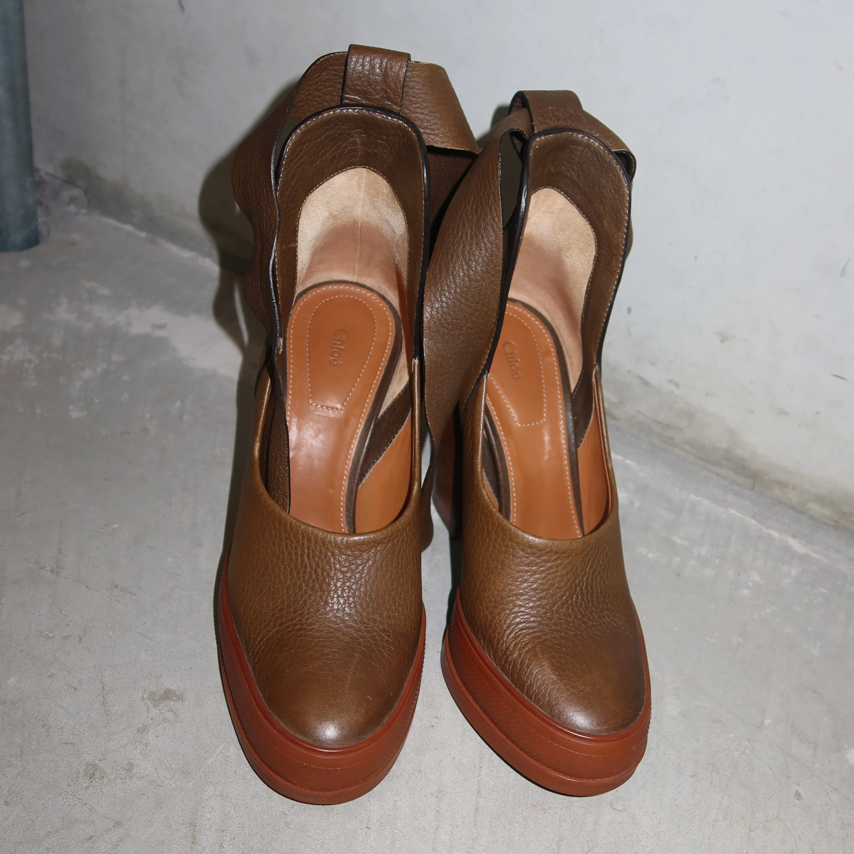 Chloé Pre-Fall 2014 Leather Wrap Heels (37.5) - Image 5