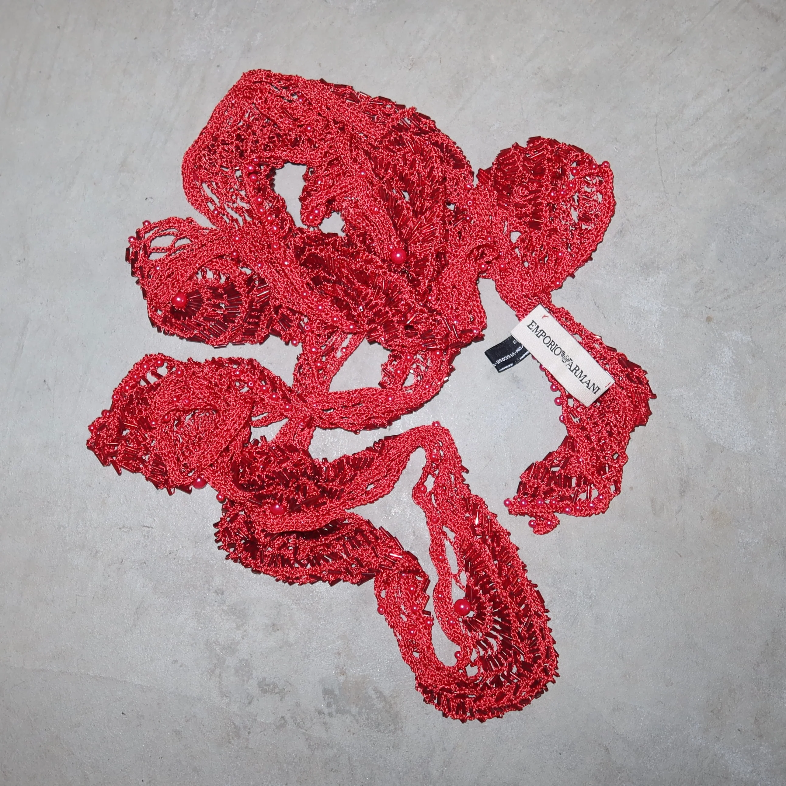 Emporio Armani Beaded Scarf - Image 4