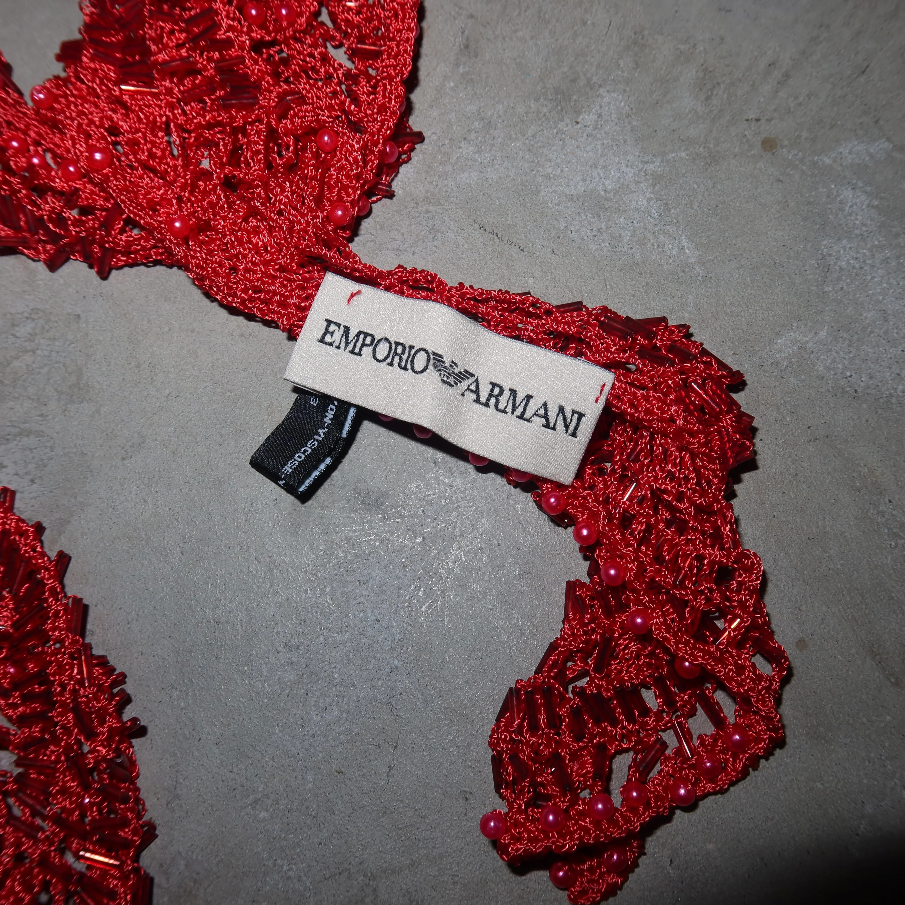 Emporio Armani Beaded Scarf - Image 7