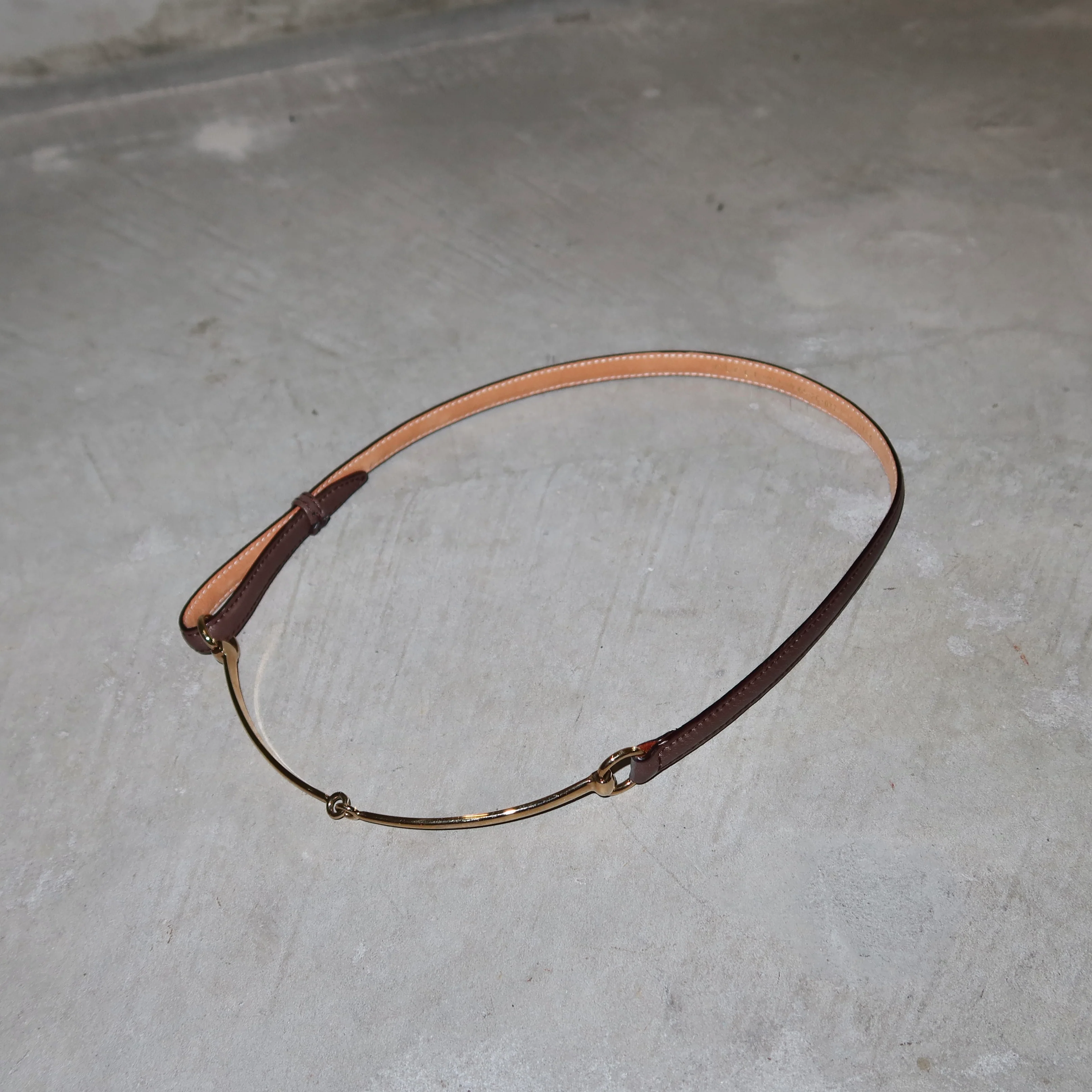 Gucci Brown Horsebit Belt - Image 4