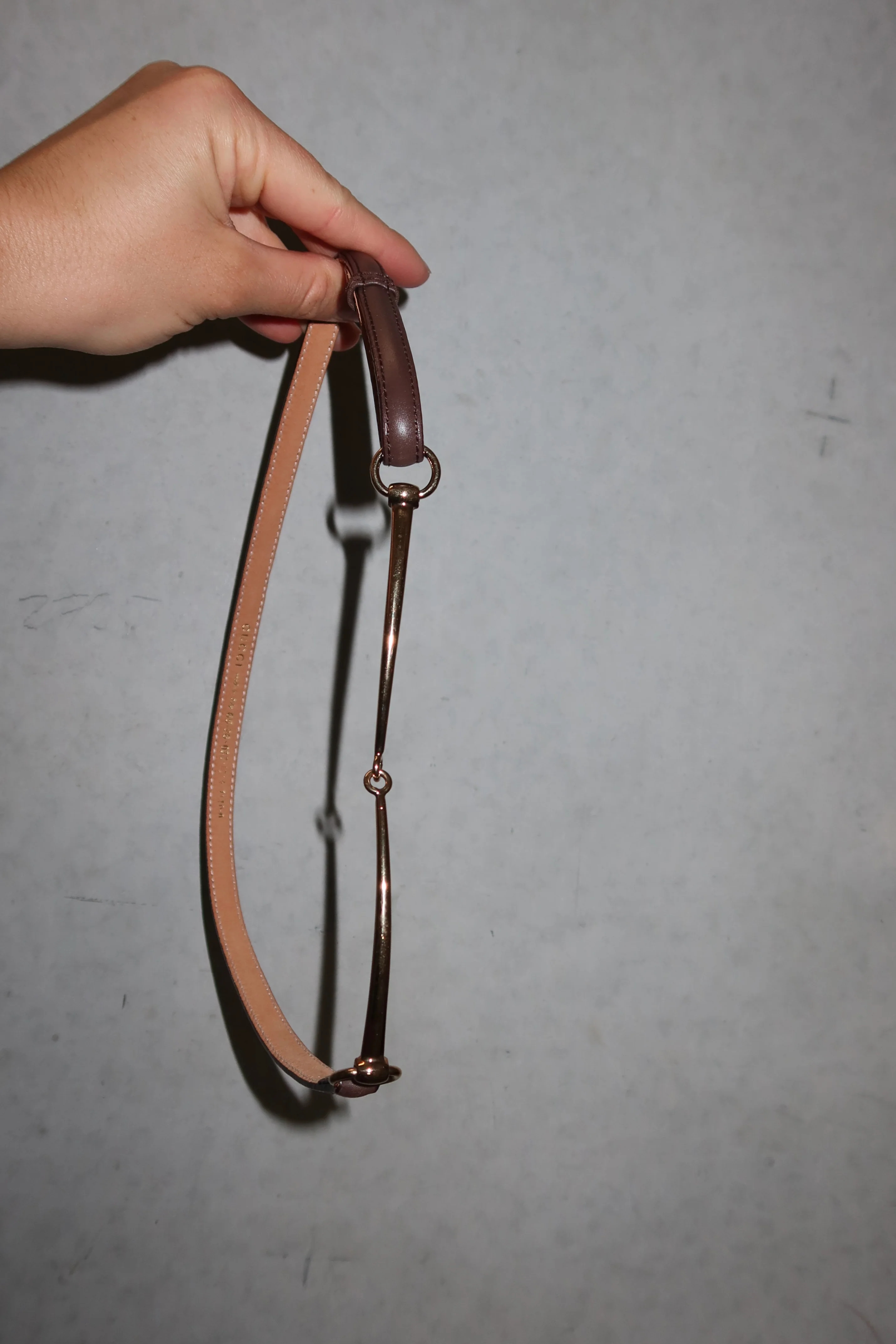 Gucci Brown Horsebit Belt - Image 5