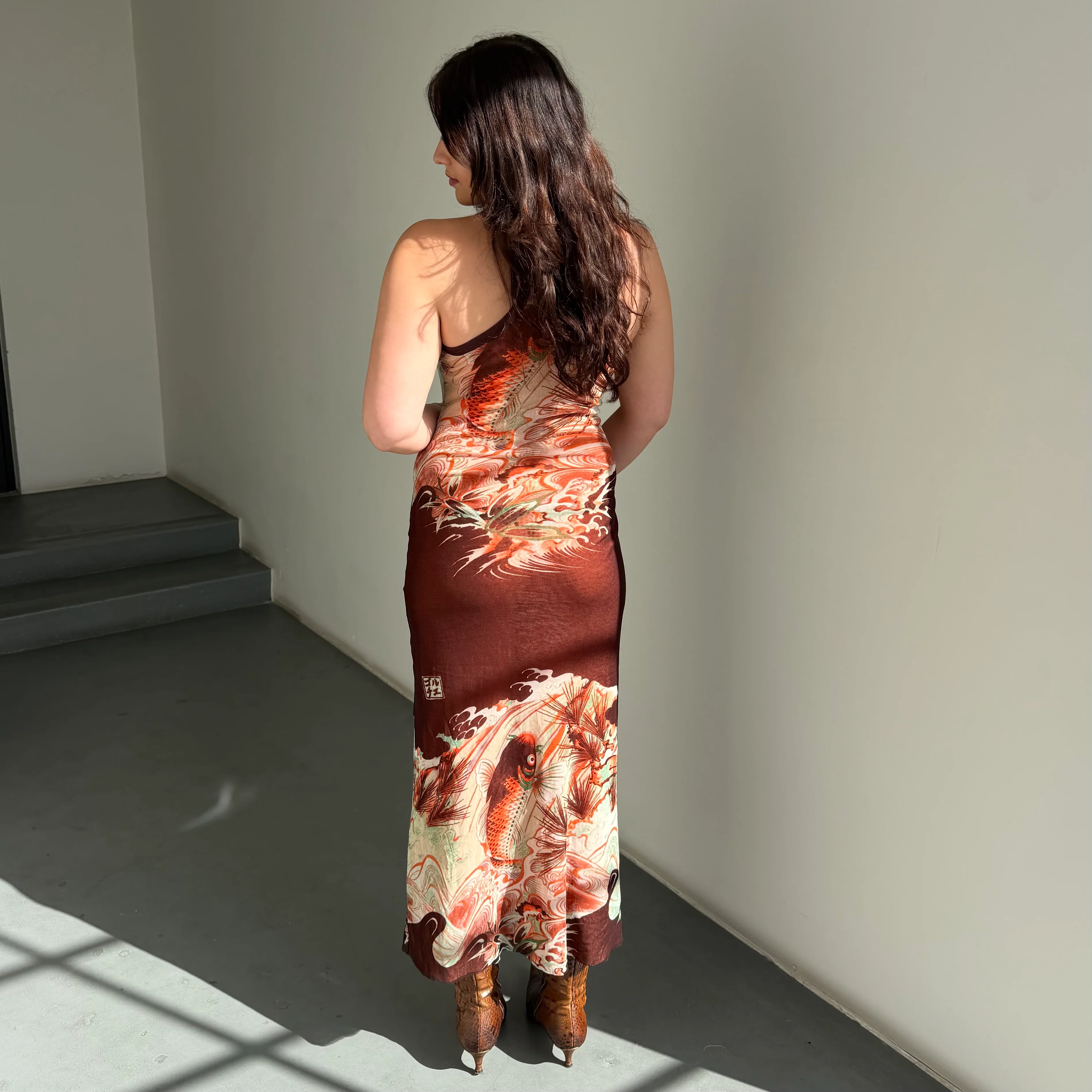 Jean Paul Gaultier Soleil Koi Fish Mesh Dress - Image 4