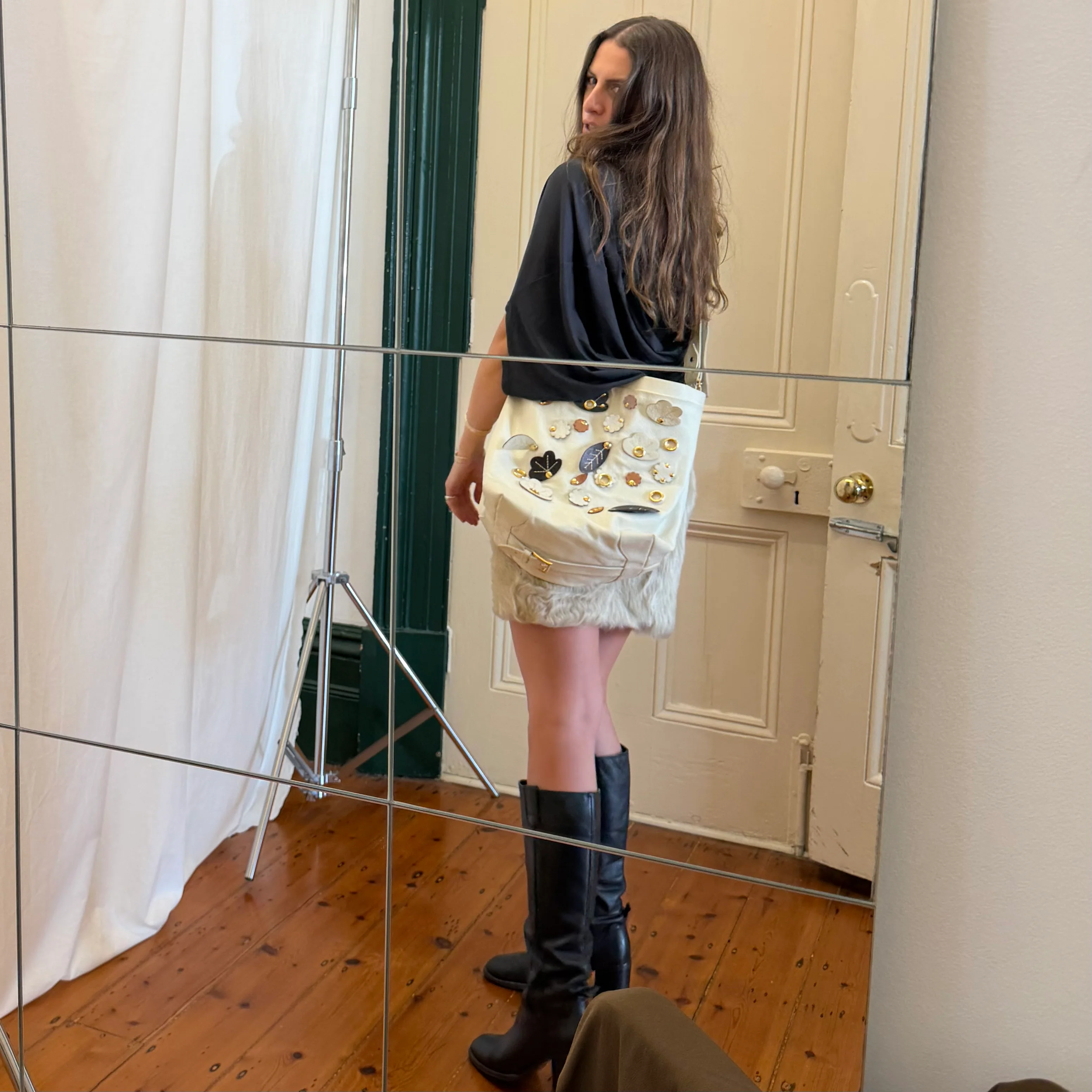 Marni 3D Flower Leather Messenger - Image 6