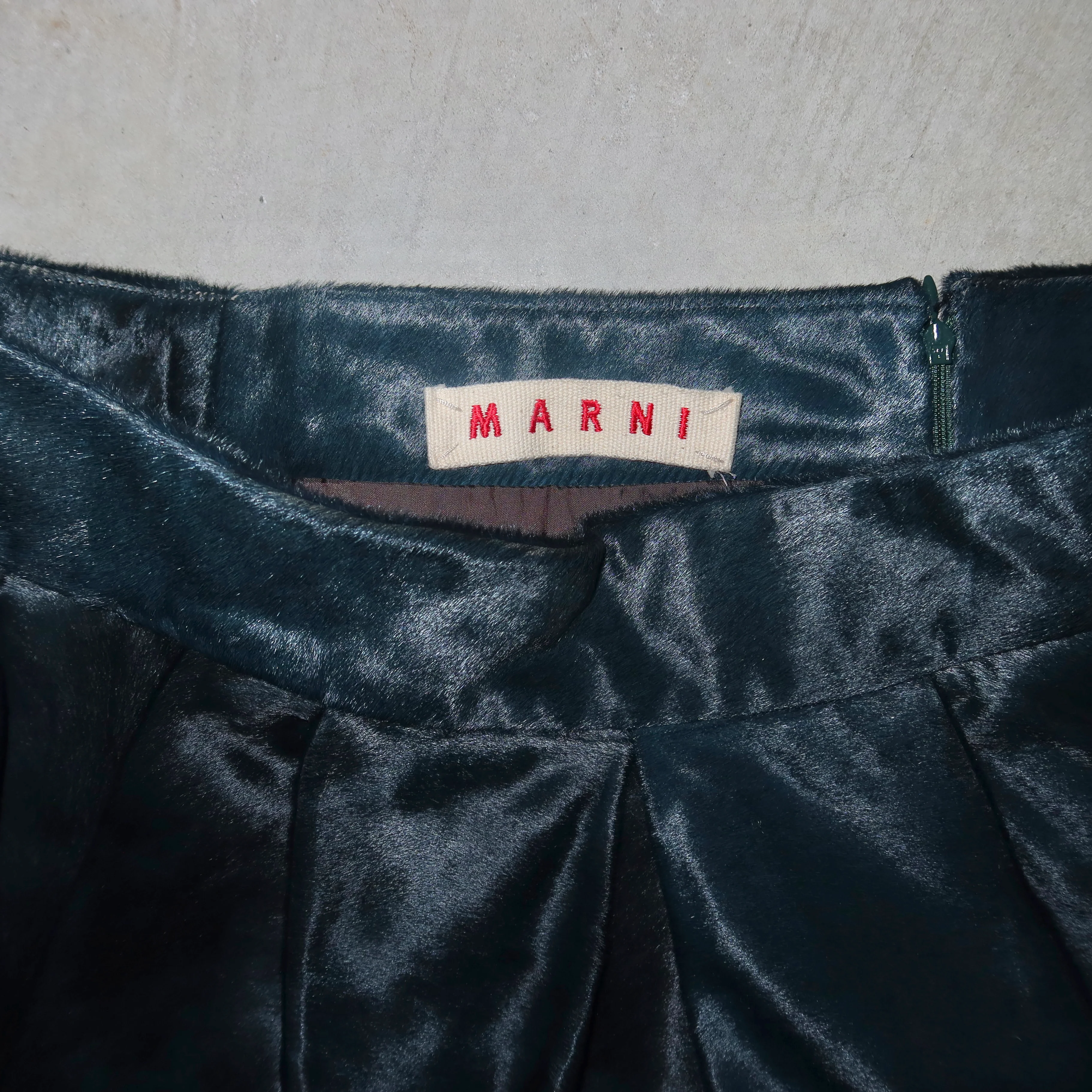 Marni Blue Cowhide Skirt - Image 10