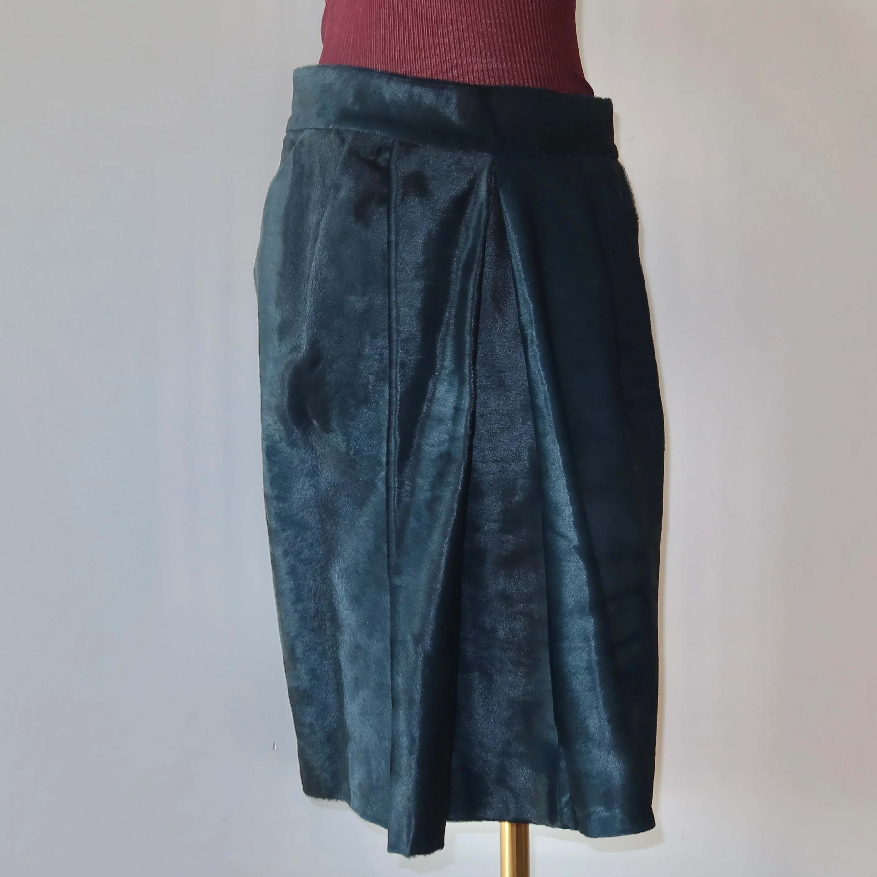 Marni Blue Cowhide Skirt - Image 6