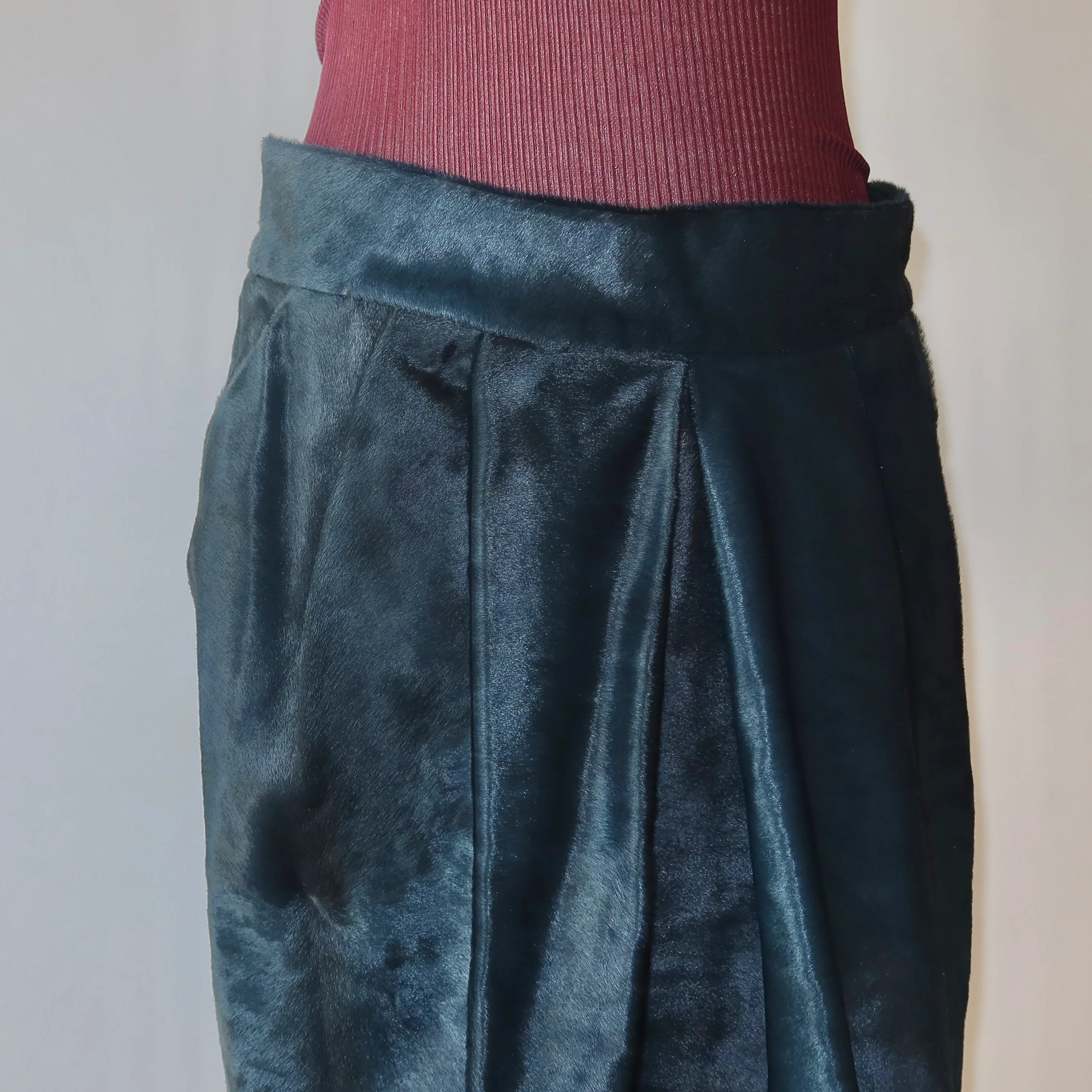 Marni Blue Cowhide Skirt - Image 7