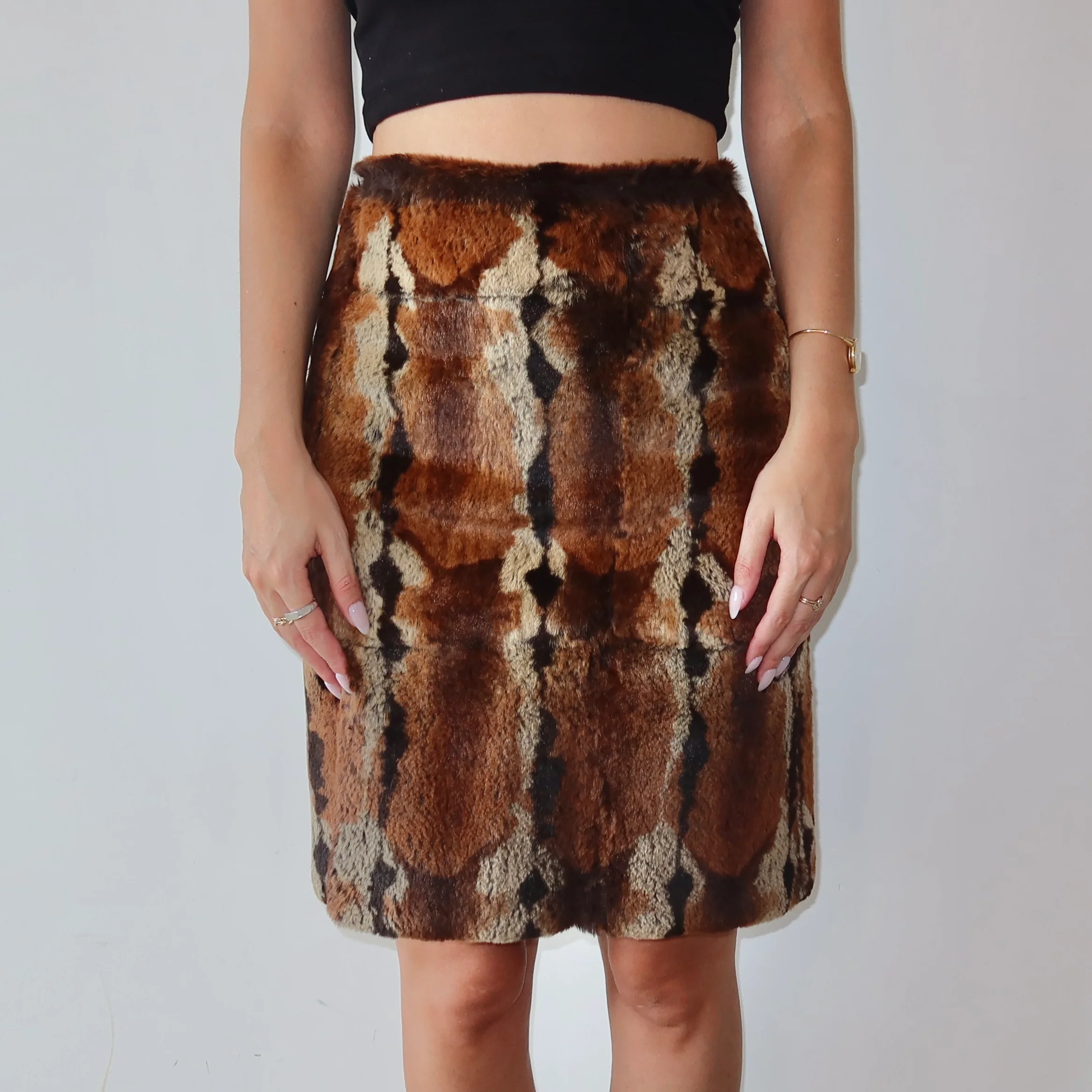 Max & Co. Rabbit Fur Skirt - Image 4