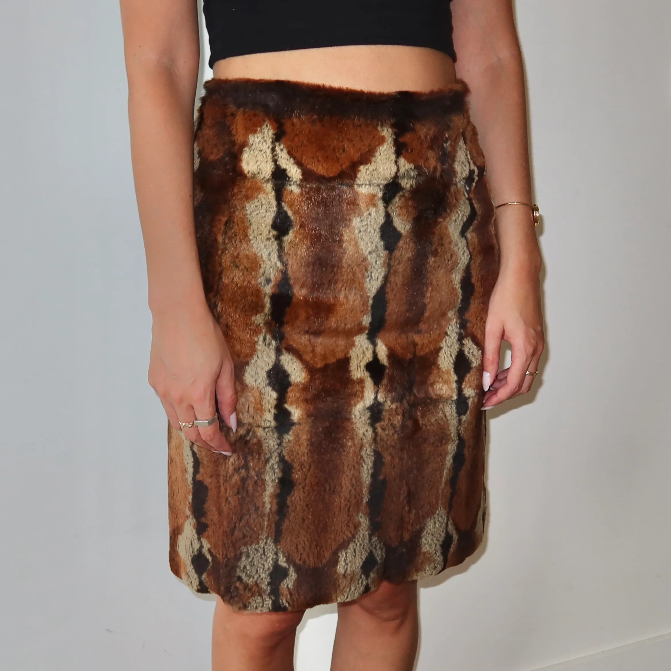 Max & Co. Rabbit Fur Skirt - Image 5