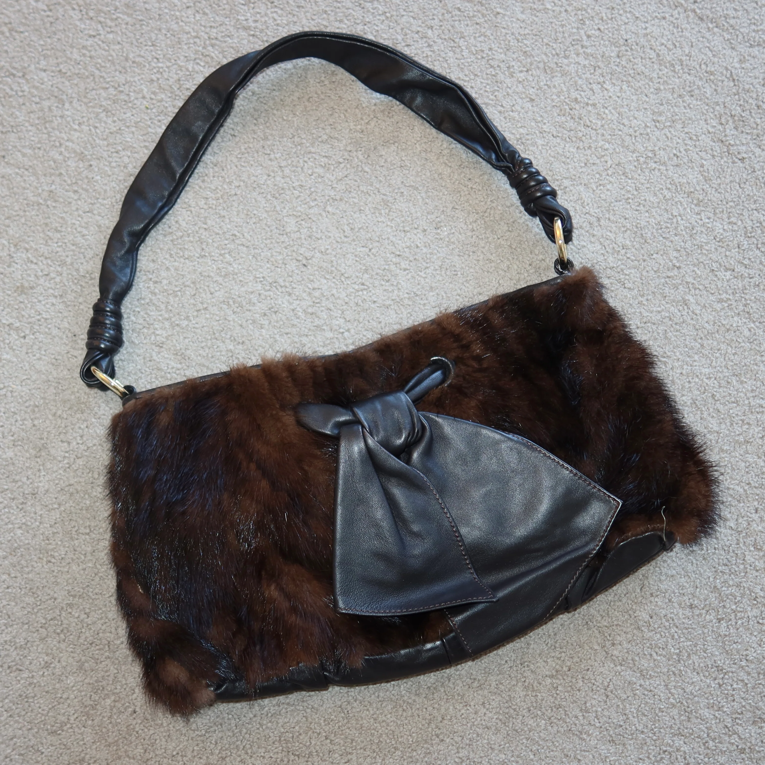 Paolo Masi Real Fur Bag - Image 3