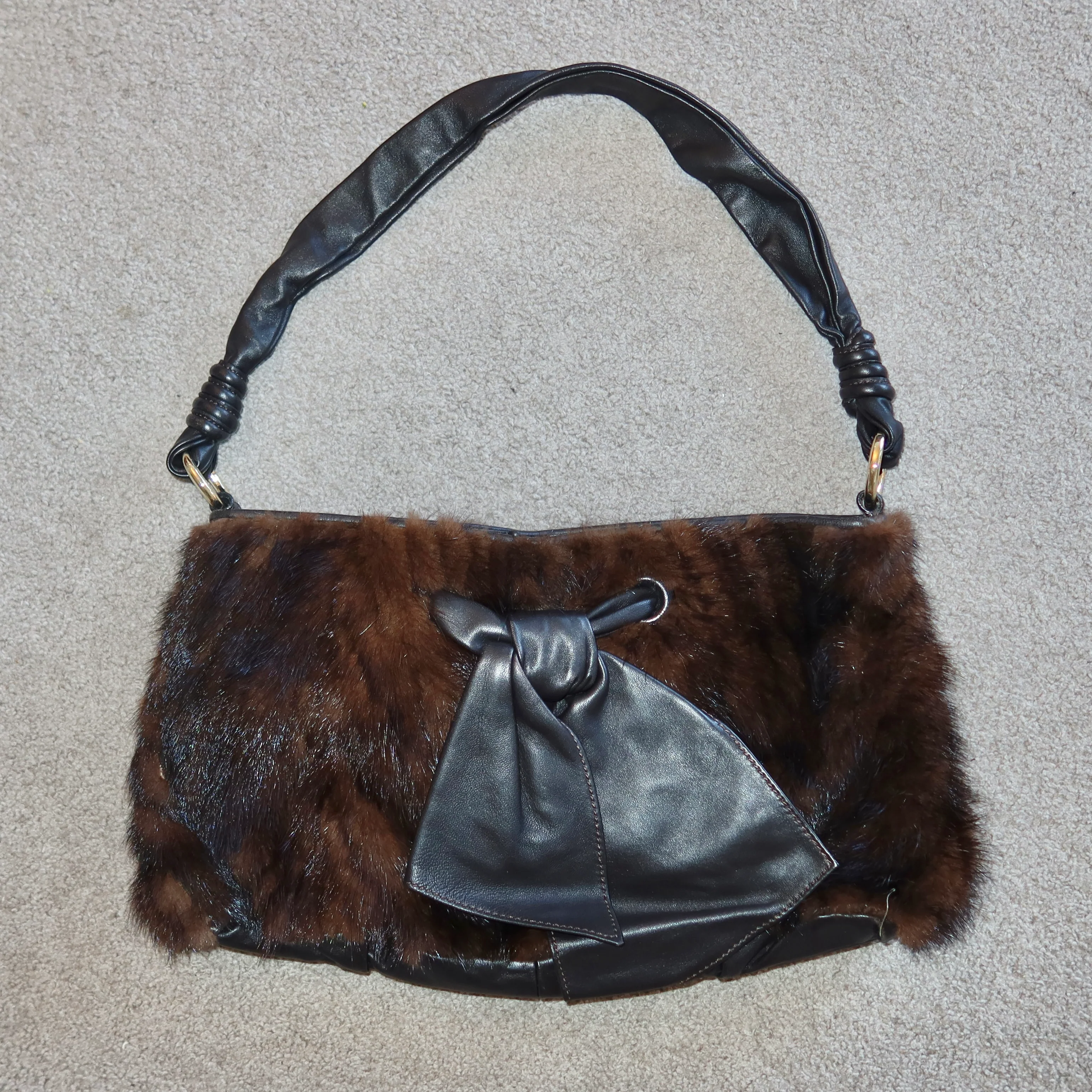 Paolo Masi Real Fur Bag - Image 4