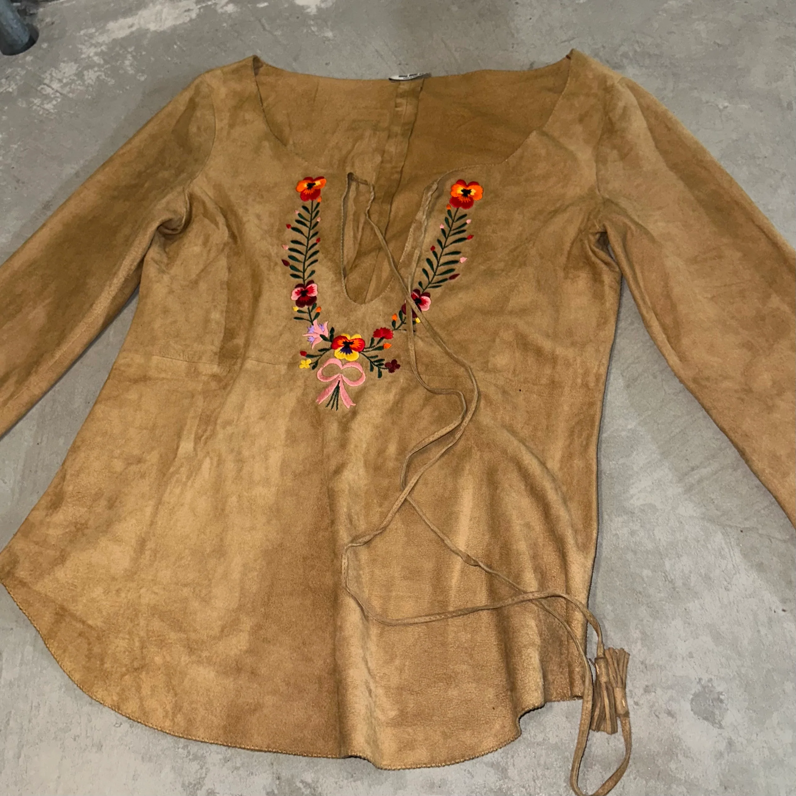 Miu Miu Rare Suede Embroidered Top - Image 7